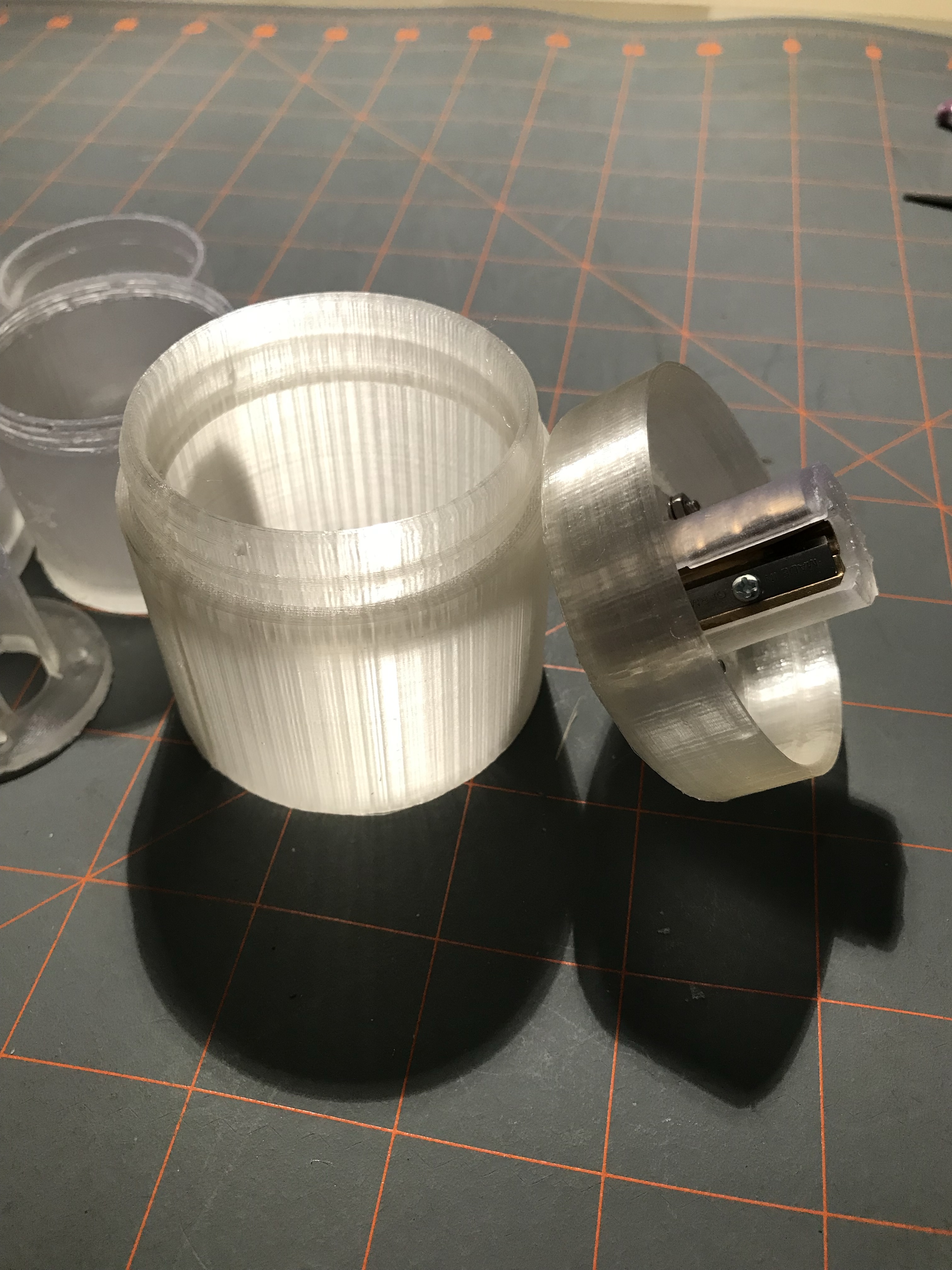 3D printed pencil sharpener holder